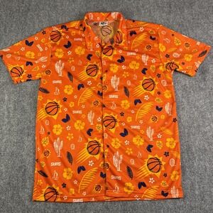 SomethingInked Phoenix Suns SGA 2018 Large Hawaiian Camp Shirt Men's Orange
